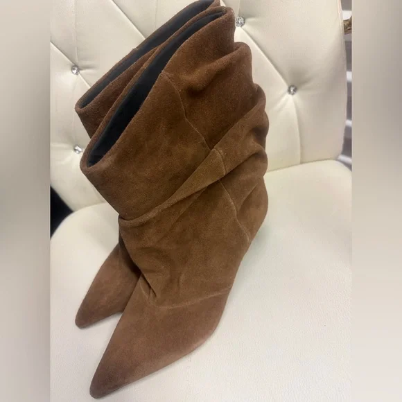 🔥🔥Zara kitten Brown Suede Ankle Boots - Picture 9 of 10